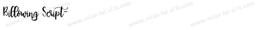 Billowing Script字体转换